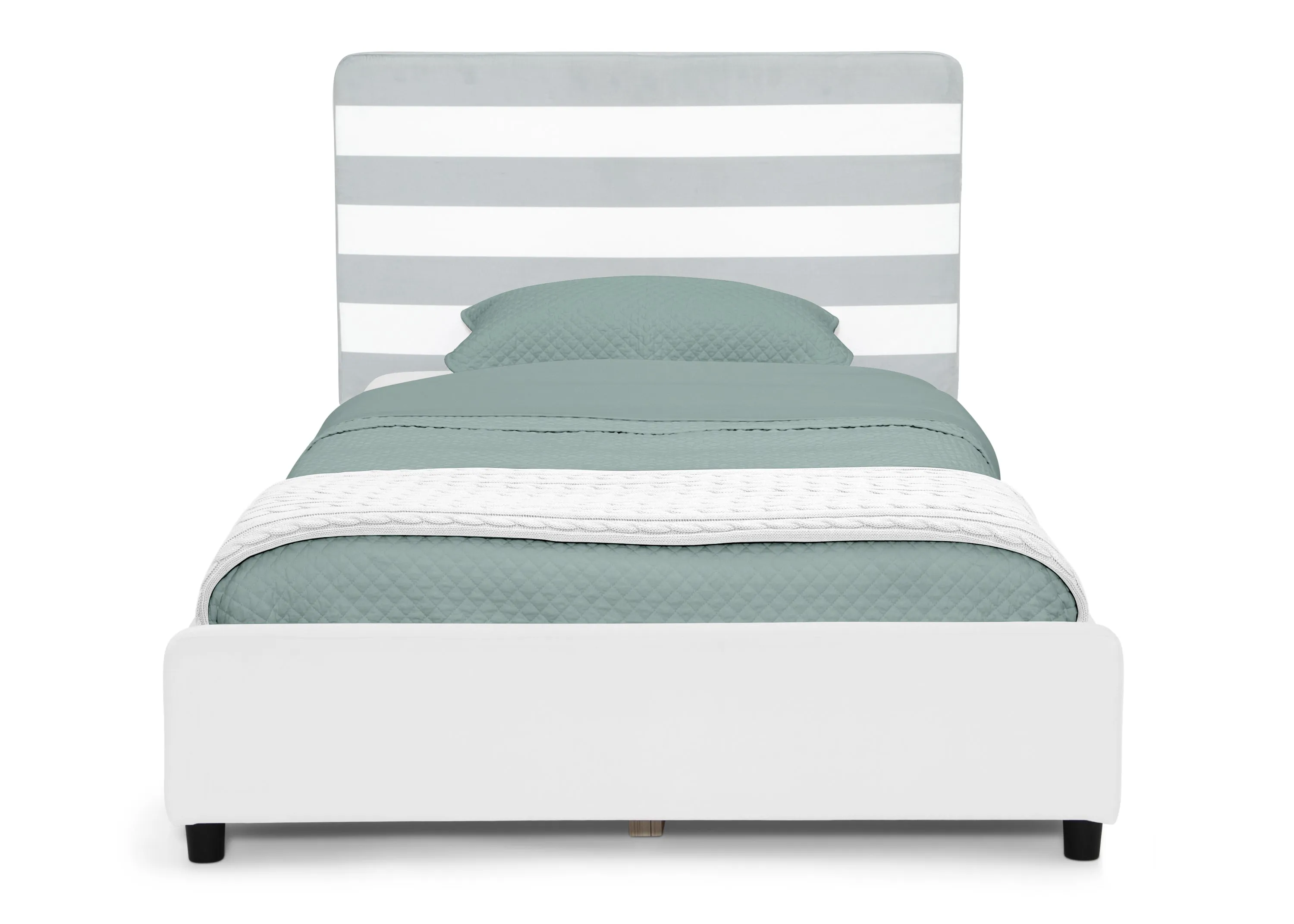 Upholstered Twin Bed with Headboard