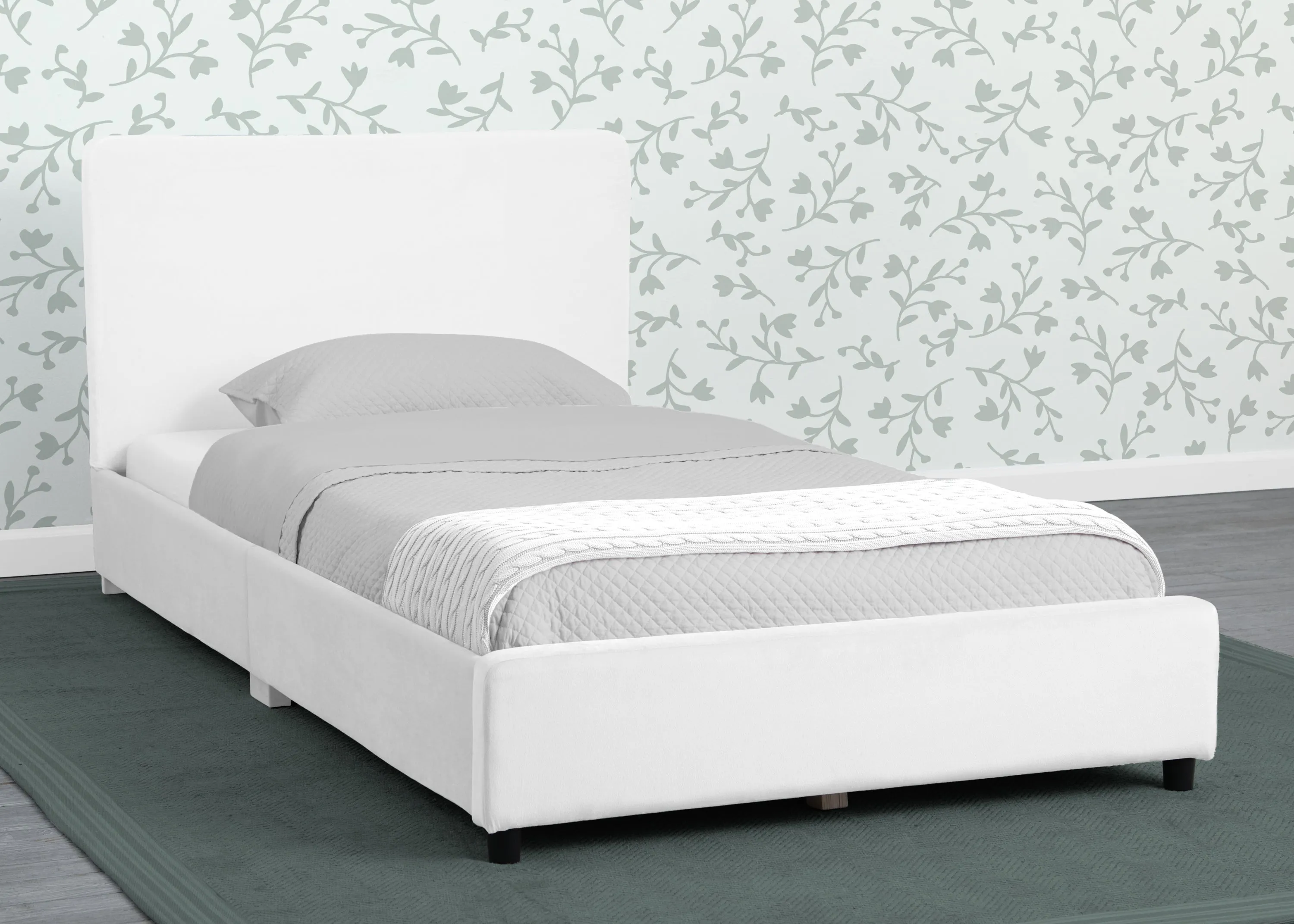 Upholstered Twin Bed with Headboard