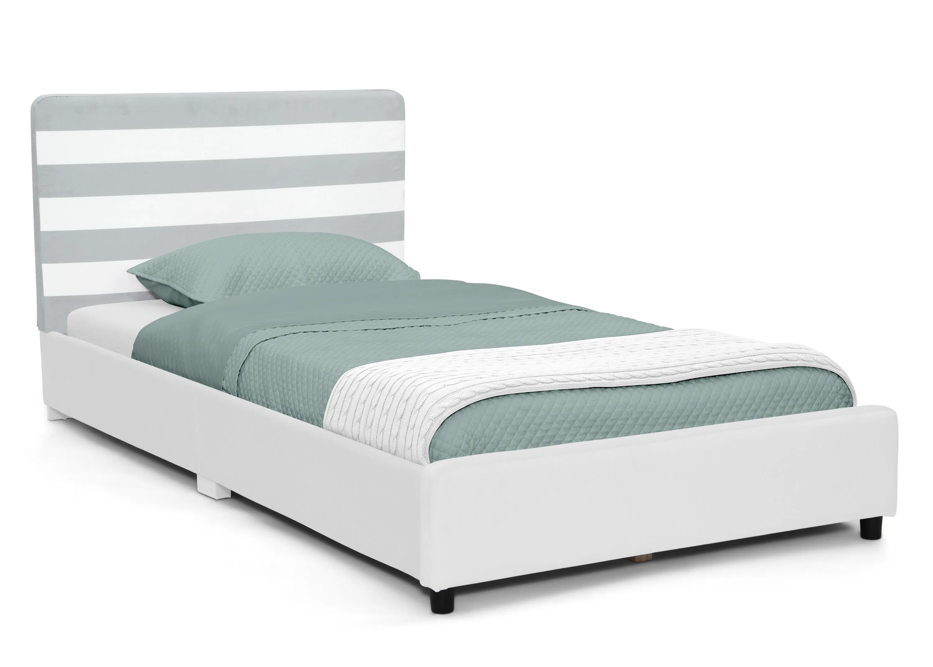 Upholstered Twin Bed with Headboard