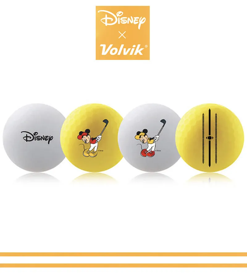 Volvik Vivid Golf Balls Disney Mickey Mouse 3 Ball Pack