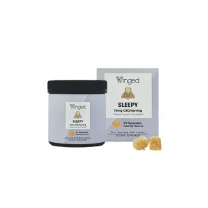 Winged Sleepy CBD Gummies – 10mg per serving (30 count)